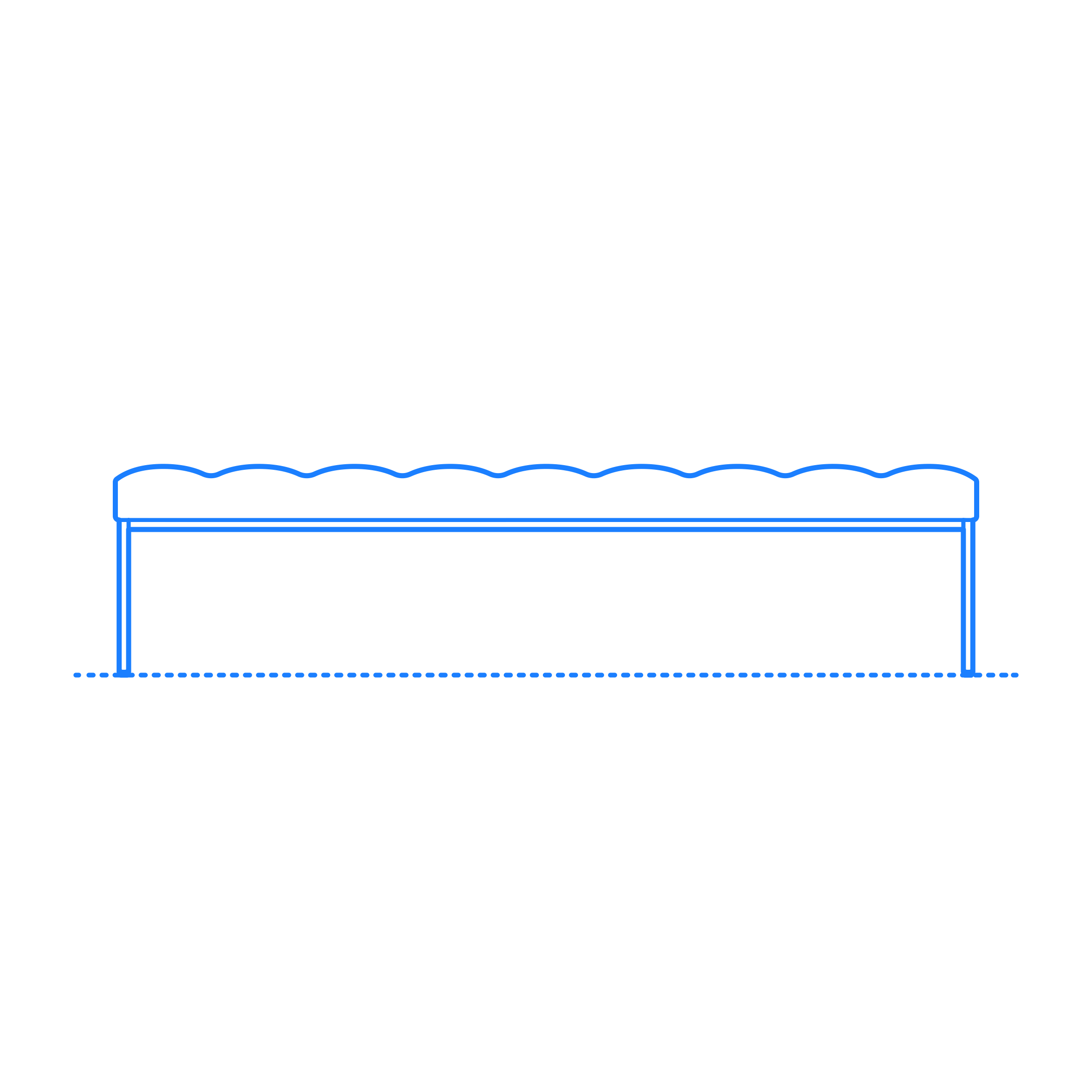 Furniture Benches Florence Knoll Relaxed Square Bench Large Digital Sketch Svg Design Free Vectors